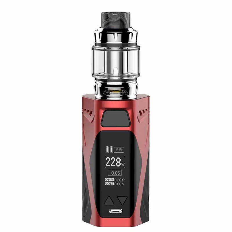 E-cigs Rincoe Manto X Mesh 228 Вт комплект маленький двойной 18650 с 6 мл Metis Mix распылитель сетки