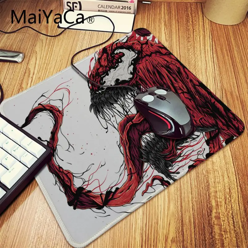MaiYaCa Лидер продаж агент Venom Marvel Comics HD DIY дизайн игровой с узором коврик для мыши офисные мыши геймер мягкий коврик для мыши - Цвет: Lock Edge 20x25cm