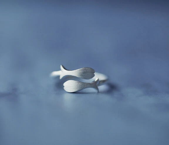 Кольцо рыбы с созвездиями зодиака кольцо символом знаки милыми двойными рыбками