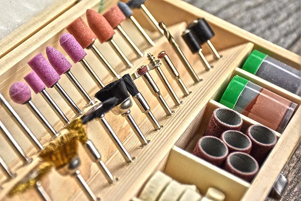 100 ПК дремель Биты Набор Электрический принадлежности для вращающихся