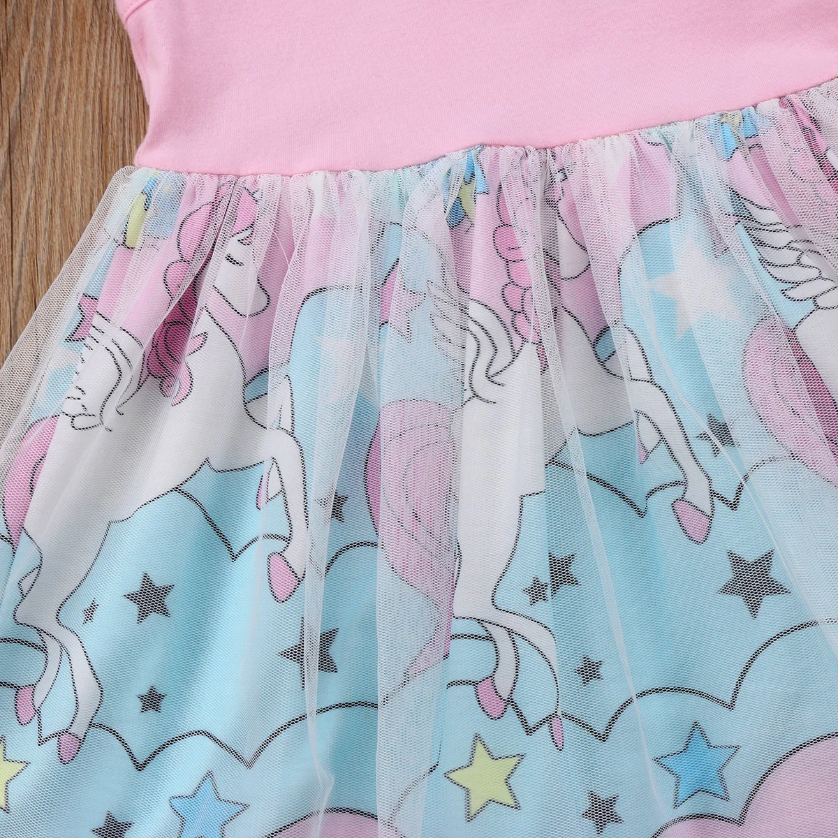 Pretty Girls Dress Kids Baby Sleeveless Floral Unicorn Pageant Party Tutu Tulle Sundress 0-4T | Детская одежда и обувь