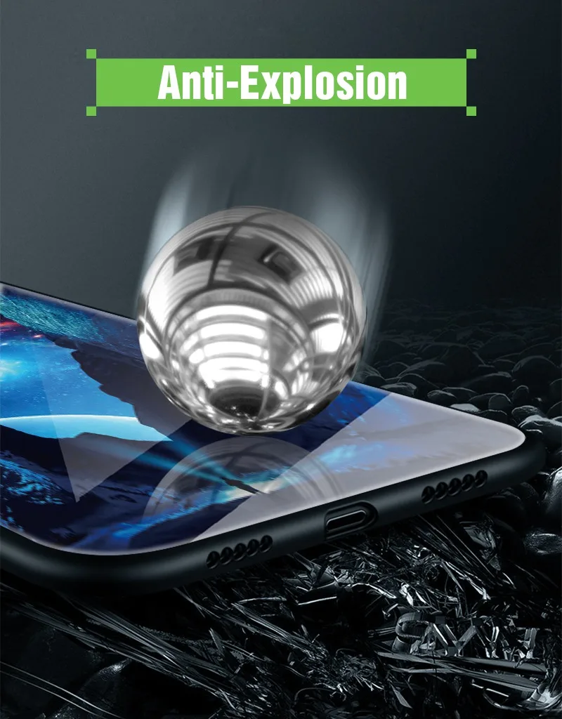 Чехол в виде светящегося стекла для Xiao mi Red mi Note 5 5 Plus 6 Pro 6A 4X чехол для телефона для Xiaomi mi A1 A2 Lite силиконовый чехол s