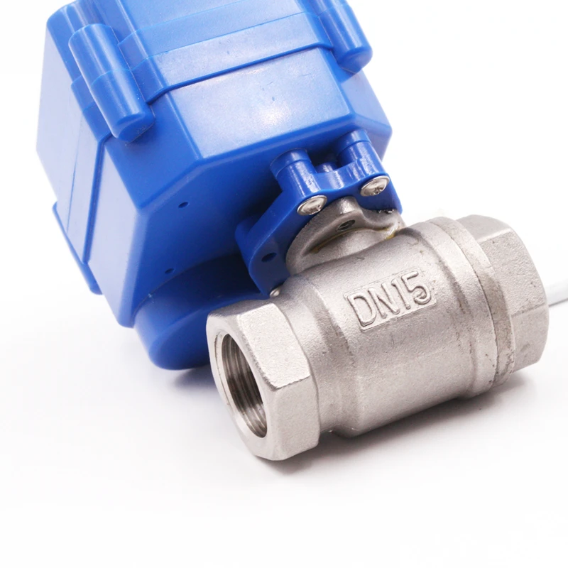 Ss304/316 bsp/npt двухсторонний мини Электропривод с шаровым клапаном для системы