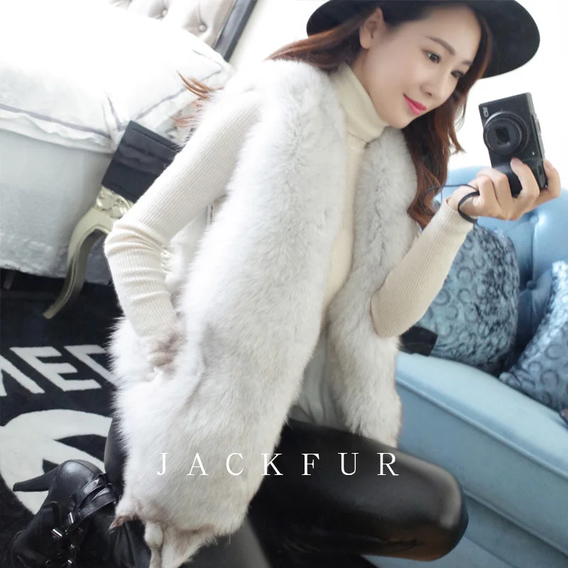 Женский меховой жилет из цельного натурального Лисьего меха|fox fur|natural fox furfox fur vest |