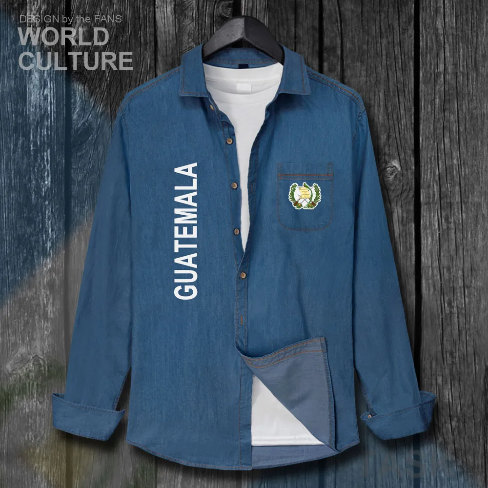 Guatemala Guatemalan GTM GT Мужская одежда с флагом осеннее Ковбойское пальто длинными