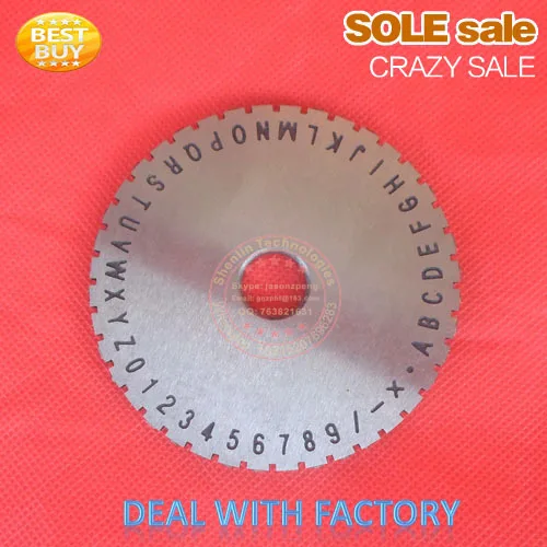 

Alloy plate of letter and number for metal sheet embosser metal sheet stampping letter gear stainless steel dog tag disk of font