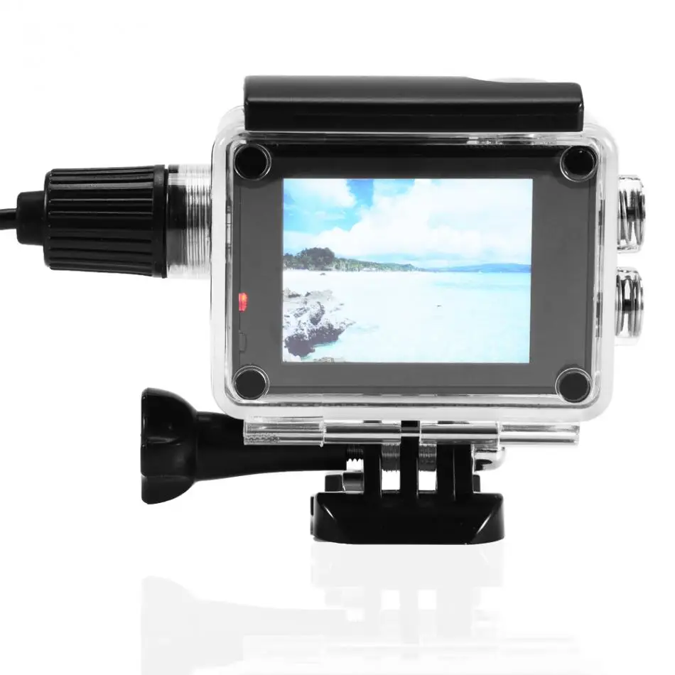 Для SJCAM SJ4000 Sj7000 sj9000 Камера аксессуары Водонепроницаемый случае Зарядное устройство оболочки кабеля USB C30 H9 A8 C4 для мотоцикла клоун