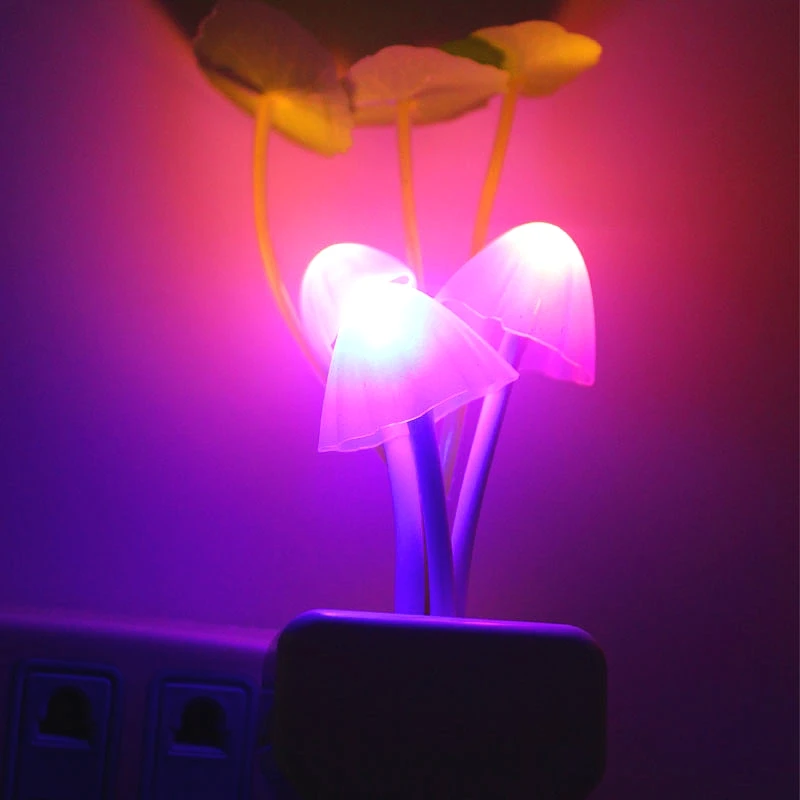 IKVVT Светодиодная лампа ночного света новинка грибной гриб Luminaria штепсельная