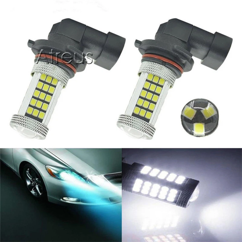 Atreus 2 шт. Автомобильные светодиодные лампы 9006 HB4 2835 63 SMD фонари Противотуманные