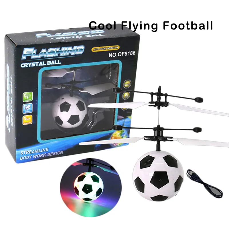 With remote control Дети RC летающий шар вертолет игрушки беспилотный шар-Вертолет Встроенный сверкающий светодиодный светильник игрушка для детей Красочные Flyings - Цвет: With remote control