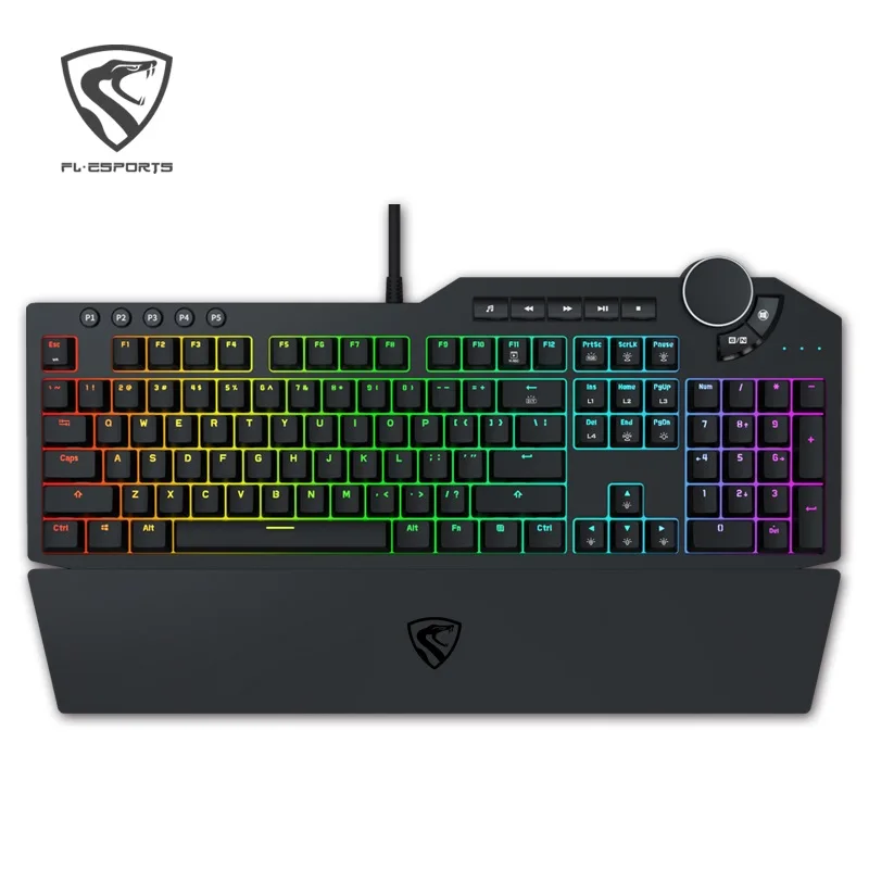 Все новые Fl Киберспорт S198 RGB Подсветка Мультимедиа USB Проводная Механическая