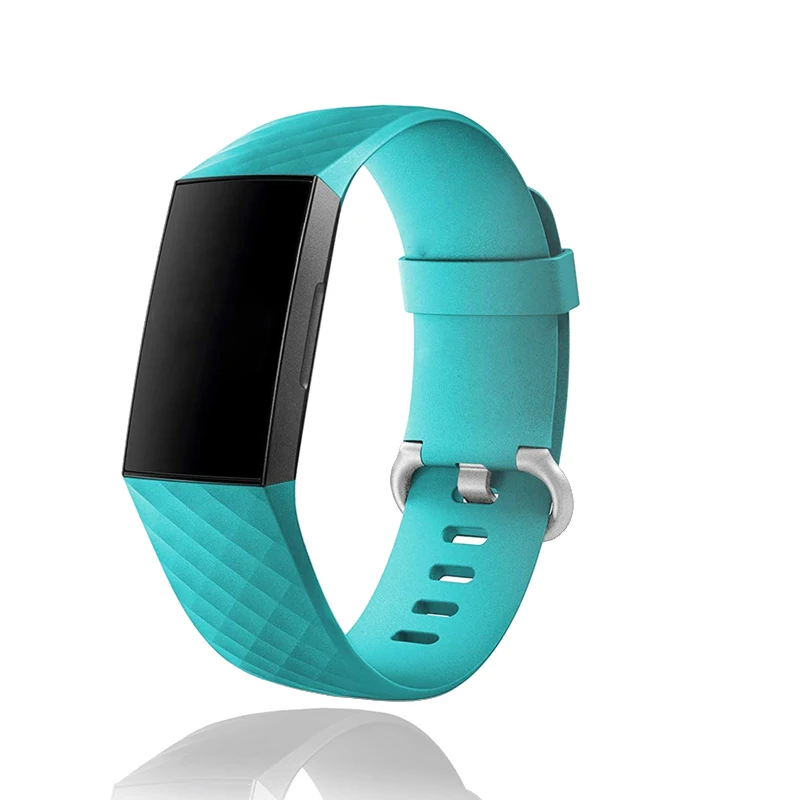 Ремешок силиконовый для смарт-часов Fitbit Charge 3 13 цветов | Электроника