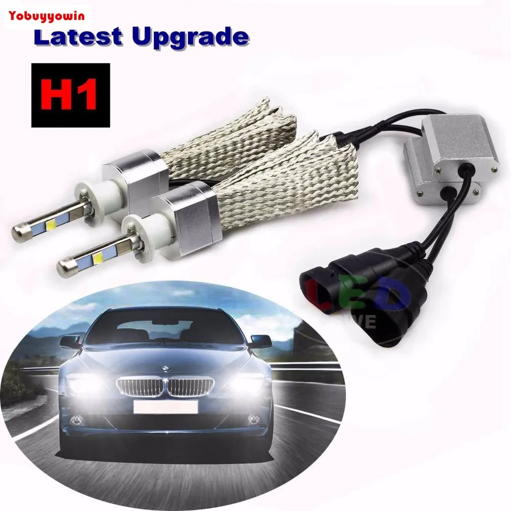 Пара мощных чипов для автомобилей H1 P14 1 пара 80 Вт 13200LM 6000K сверхтонкие чипы все в