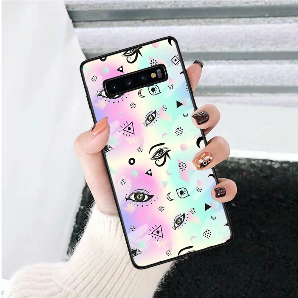 Специальный силиконовый чехол Girly Pastel Witch Goth для Samsung S6 Edge S7 S8 Plus S9 S10 S10e M10 M20 M30