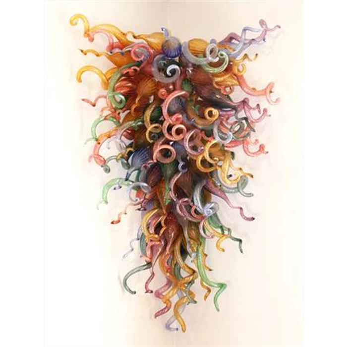 

Hotel Decor Colorful Handmade Blown Murano Glass LED Style Chandelier