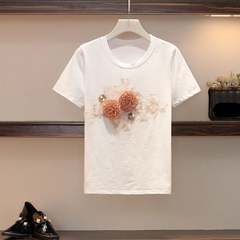 Милая Белая футболка с коротким рукавом и Женский комплект 2 шт. лето 2019 топ +