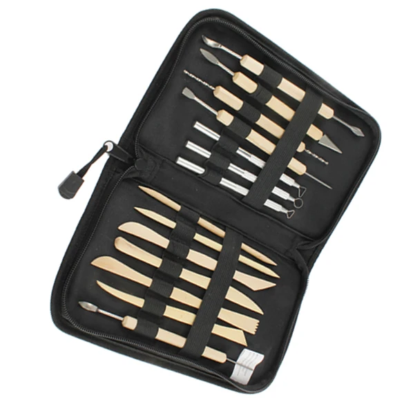 Набор из 14 деревянных металлических глиняных скульптур ручной работы