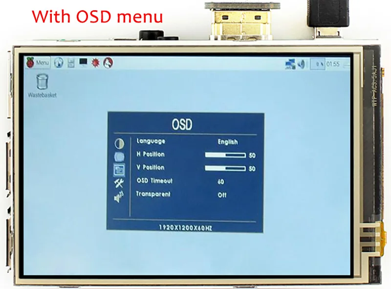 Raspberry Pi 3 b+ 60Fps 3,5 дюймов сенсорный экран 320x480-1920x1080 HDMI ips дисплей монитор для Raspberry Pi 3 Model B+/3B/2B/b