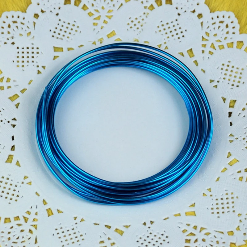 

5 Meters Color Aluminum Wire DIY Handicrafts 1mm/1.5mm/2mm Versatile Painted Aluminium Metal Wire For Jewelry Findings