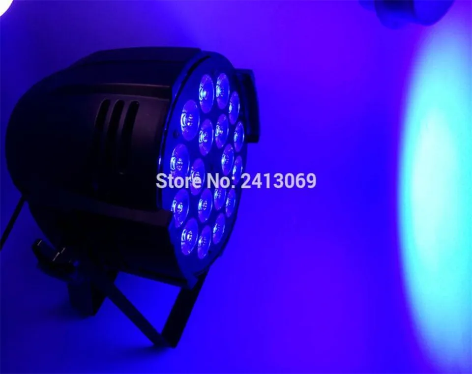 6 unids 18x12 W LED Par Luces con кейс для полетов 1 Llevo la Luz de RGBW 4in1 DMX 8 Canales Led плоский Lujo luces | Лампы