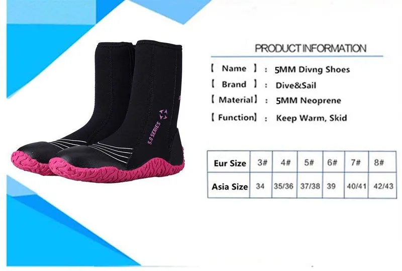 Неопреновые ботинки для мужчин 5 мм|kayaking wetsuit|neoprene kayakneoprene surf boots |