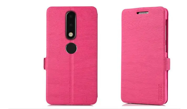 Для Nokia x6 2018 дюймов 100% Оригинал искусственная кожа флип чехол для смартфон в