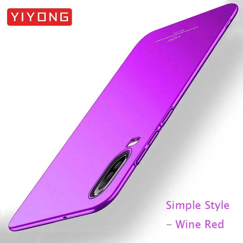YIYONG чехол для huawei P30 P20 P10 P9 Lite чехол тонкий матовый чехол для huawei P30 P20 Pro P10 P9 Plus твердая задняя крышка P30 20 Lite