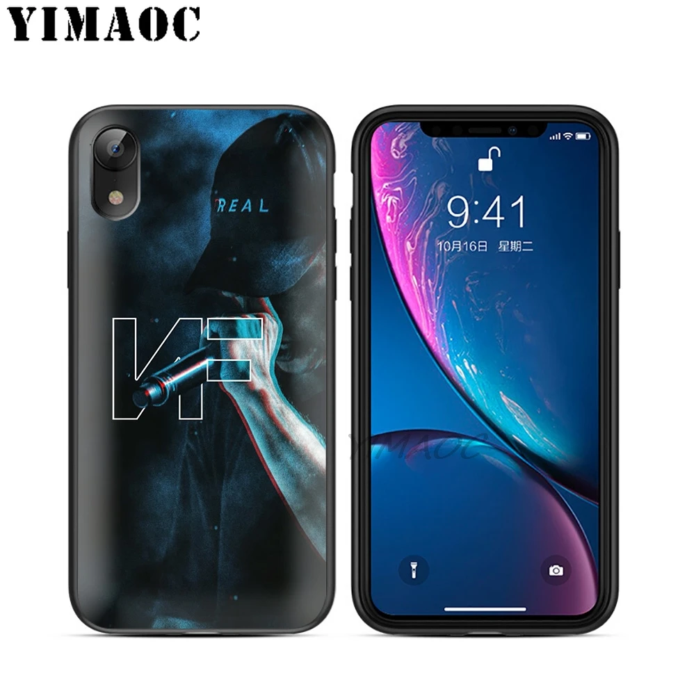 YIMAOC NF рэпер певец поп Мягкий ТПУ Черный силиконовый чехол для iPhone X или 10 8 7 6 6S Plus 5
