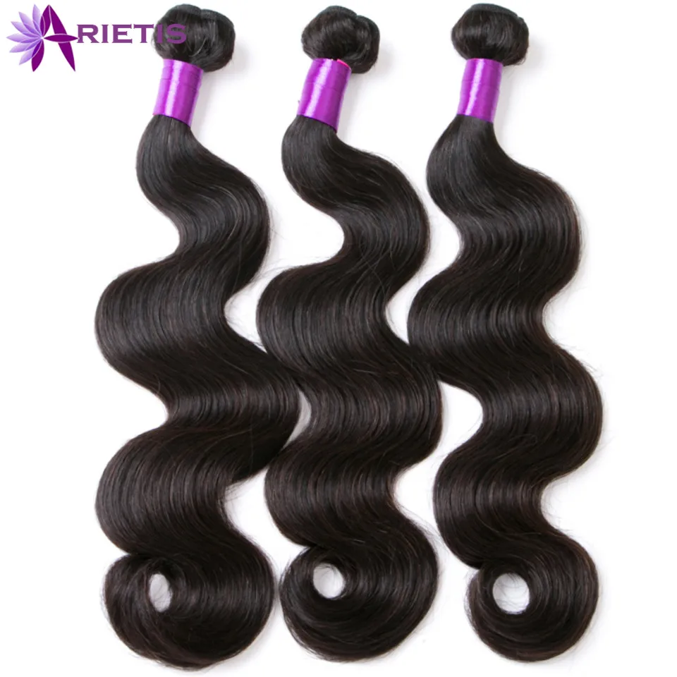 Овна Девы Человеческих Волос Перуанский Объемной Волны Weave Связки 100%