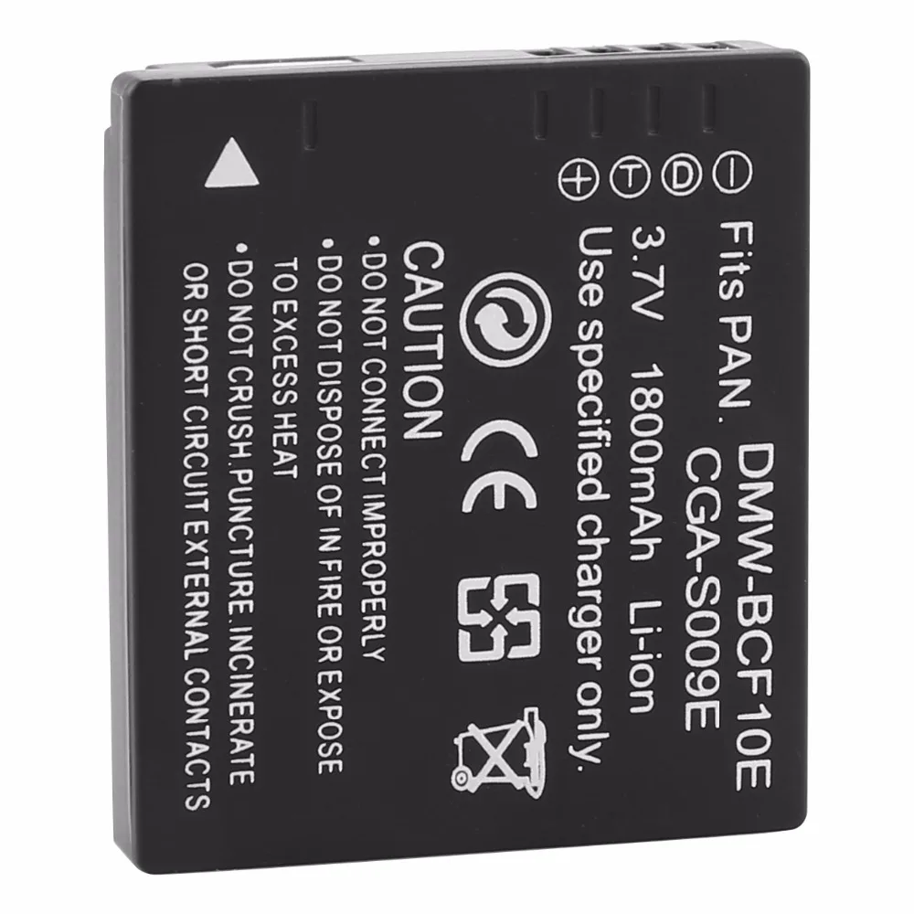 1x Probty DMW BCF10E ДМВ BCF10e Камера Батарея для цифрового фотоаппарата Panasonic DMC FC25 FX500 FX580 TS1