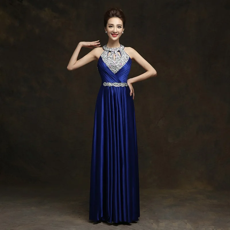 QLY150Z # алмазные фиолетовые красные длинные платья подружек невесты на шнуровке с
