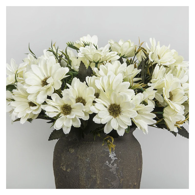 10 головок/пачка шелковая Маргаритка искусственные цветы для свадьбы украшения