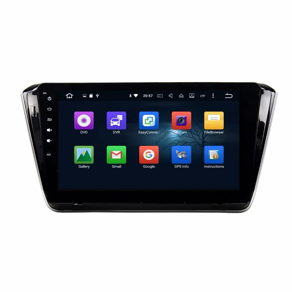 4 ГБ Оперативная память Octa Core 10 1 &quotAndroid 6 0 Автомагнитола DVD плеер для Skoda Superb 2015 2016 с