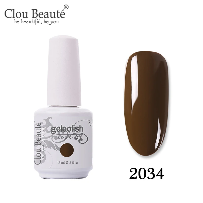 2034 Clou Beaute 131 цвет праймер гель лак замачиваемый УФ светодиодный Гель-лак для ногтей Полупостоянный Гель-лак Vernis набор УФ Гибридный гвоздь искусство - Цвет: 2034