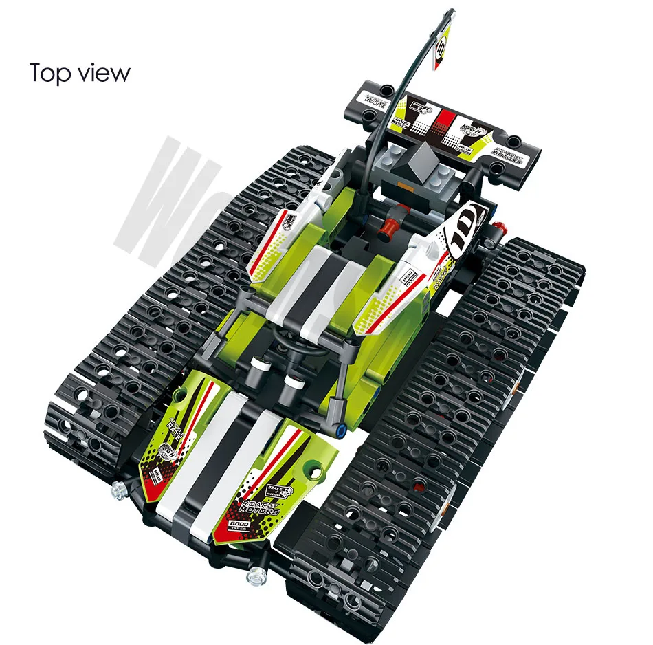 Technic 2 стиля 410 шт. Радиоуправляемый пульт дистанционного управления мотор гусеничный гоночный автомобиль модель строительные блоки кирпичи наборы игрушек для детей