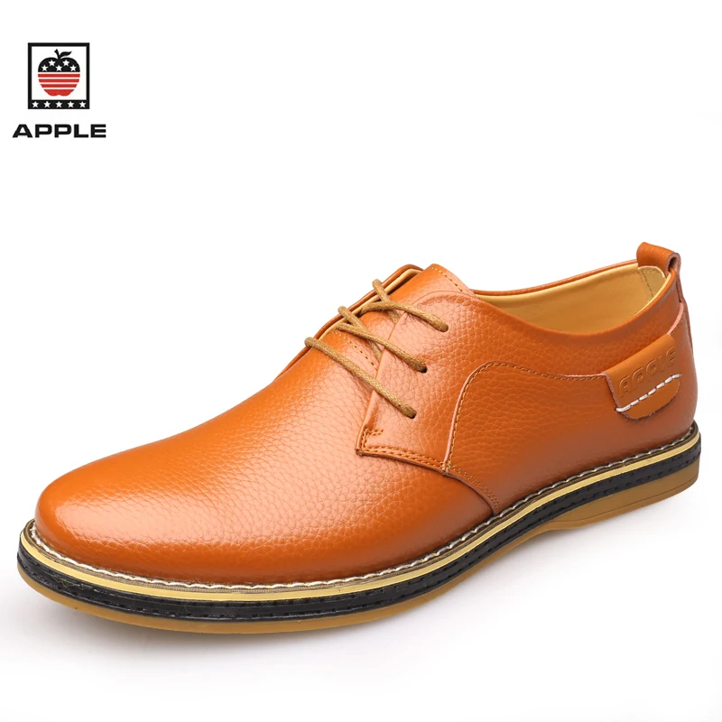 Apple Hot Sale Men's Leisure Shoes High Quality Cow Split Leather Rubber Sole Male Casual British Style QT09P1005 | Обувь
