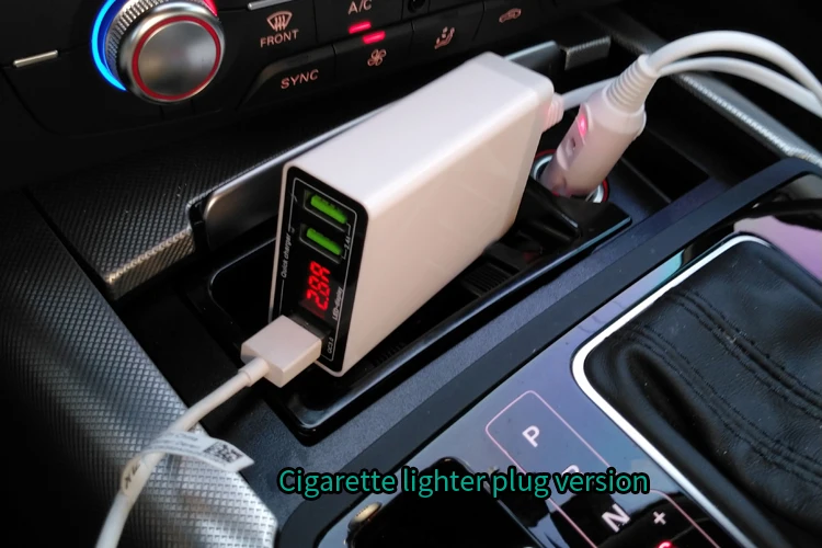 12 В 24 В батарея передачи 5 в USB быстрая зарядка 6A QC3.0 3 порта зарядки напряжение и ток дисплей телефон зарядки