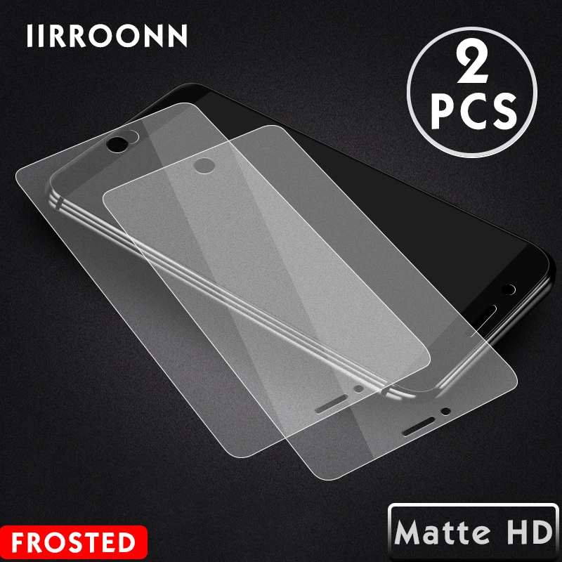 2 шт./лот матовое закаленное стекло для iphone 6 s plus Защита экрана IIRROONN матовая