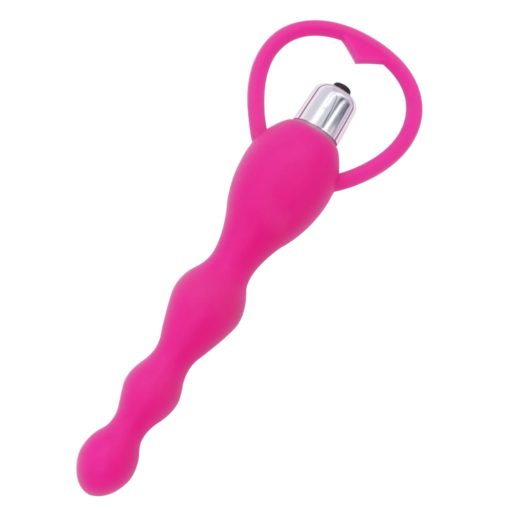 DOMI водонепроницаемый вибратор с длиной 18 5 см мягкие силиконовые Анальные шарики