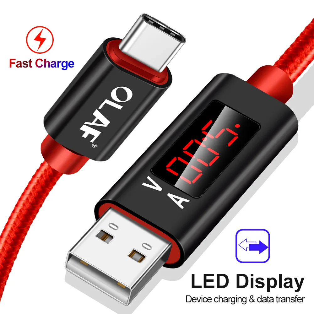 Олаф D-Line2 кабель для быстрой зарядки USB 3,0 USB-C, кабель для синхронизации данных с дисплеем напряжения и тока usb type-C для Xiaomi A1 huawei P9