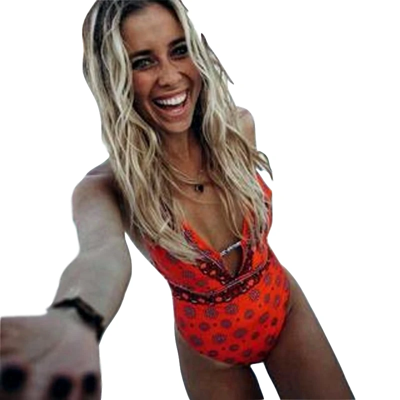 2019 сексуальный цветочный купальник с высоким вырезом женский открытой спиной