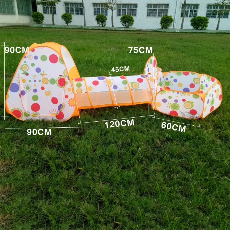 Дети 3 шт./компл. бассейн труба игрушечный вигвам палатки Всплывающие дети