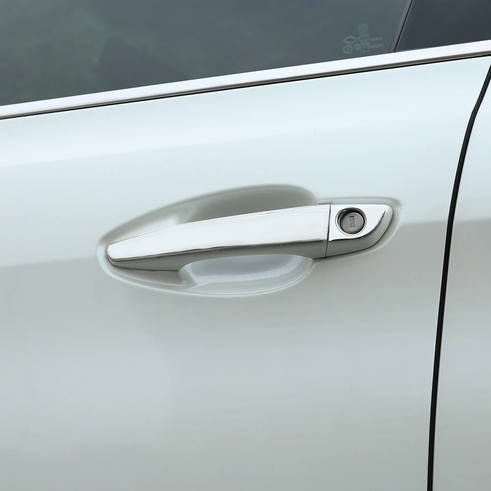 

Fit For 2014 Peugeot 308 GT Accessories Door Handle Cover Stainless Steel Chrome Trim Sticker Covers Car Styling