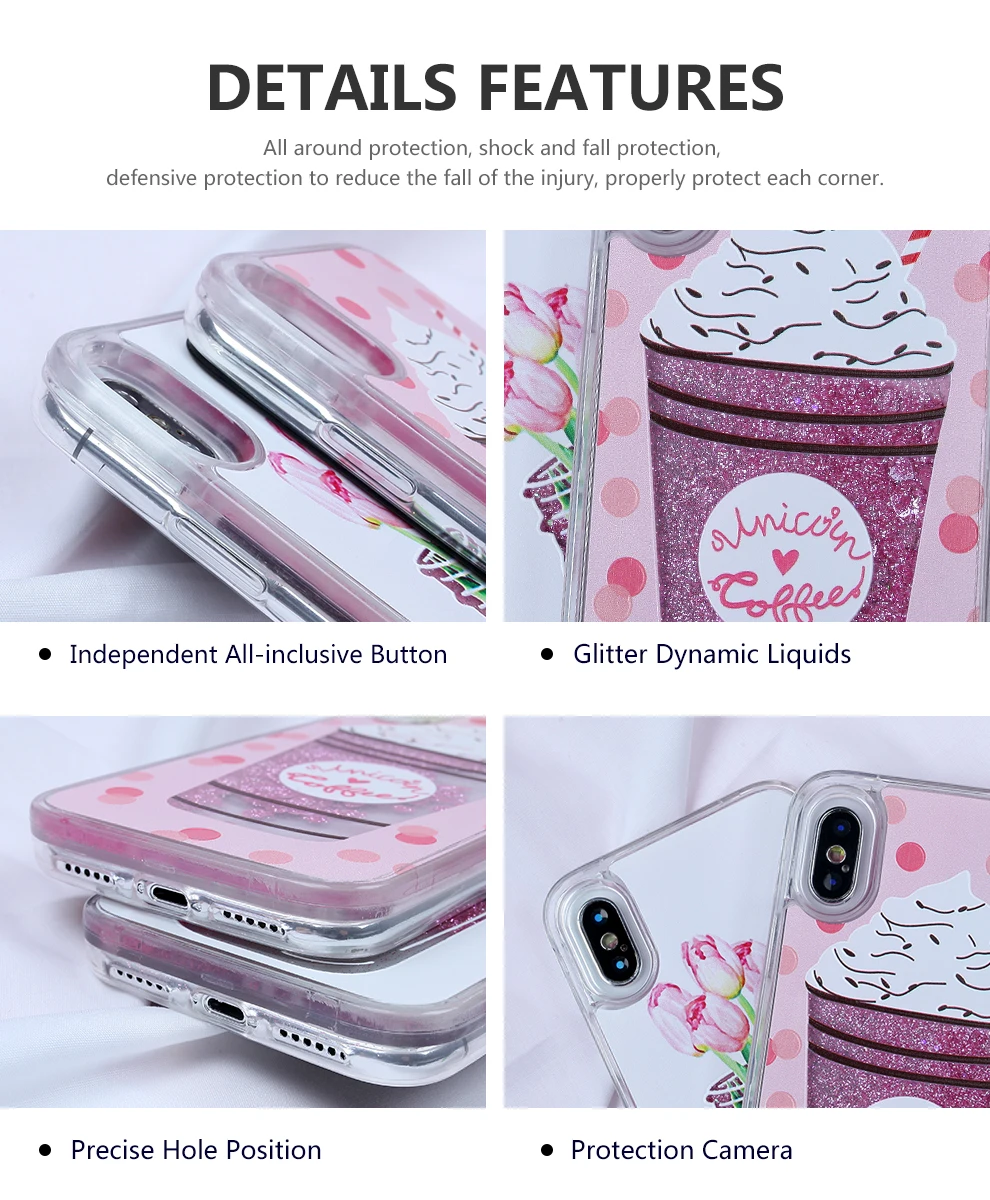BROEYOUE Dynamic Liquid чехол для iPhone 7 Plus 5 5S 6 6 S Plus X SE жесткий чехол Блестящий песок духи кошка узор чехол для телефона