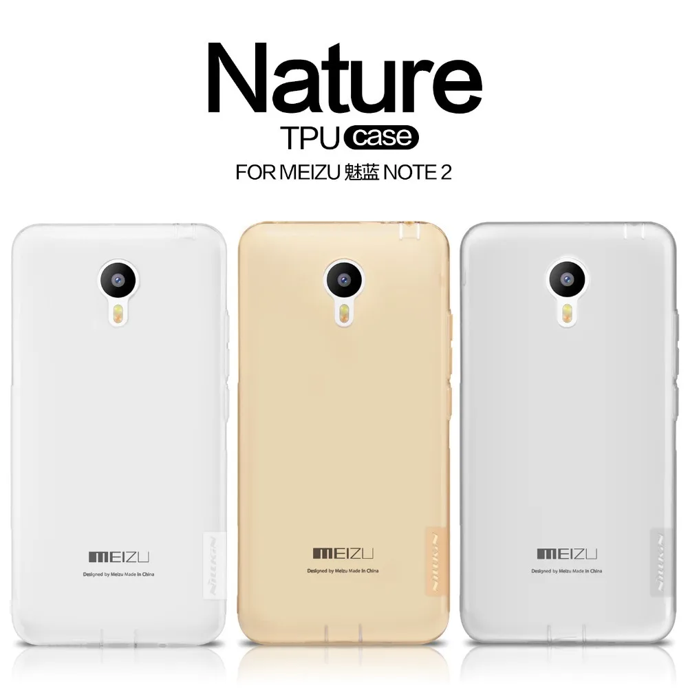100% original nillkin brand TPU CASE FOR Meizu m2 Note Case 0.6mm Ultrathin Transparent Soft Cover Protective Case