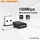 Беспроводной USB-адаптер COMFAST, 150 Мбитс, 2 дБи, 2,4 ГГц, 802.11bGN