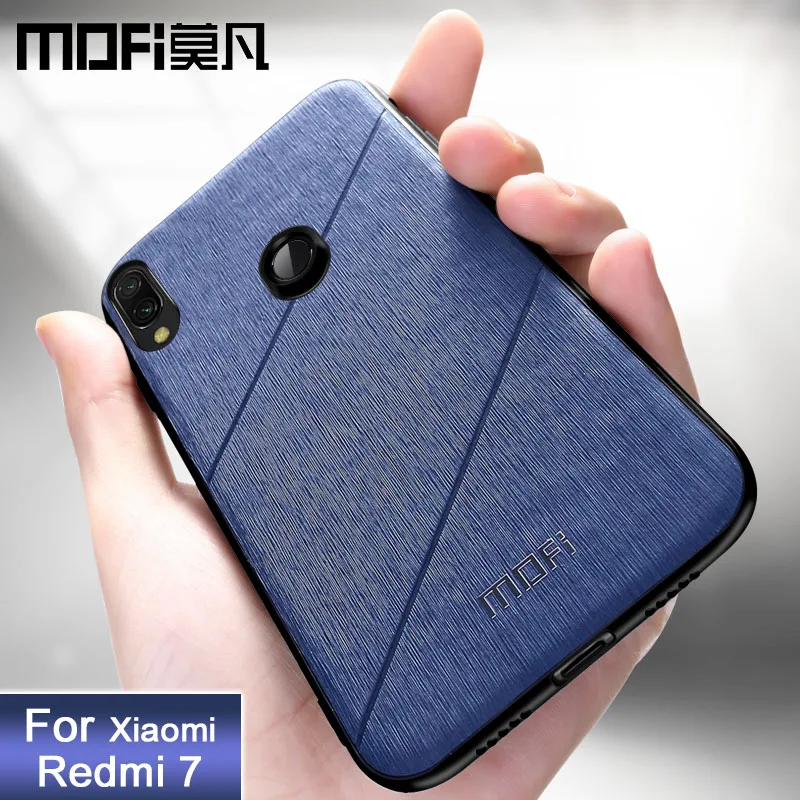 Для xiaomi redmi 7 чехол Защитный чехол для задней крышки Силиконовый противоударный черный чехол MOFi redmi 7 pro чехол s