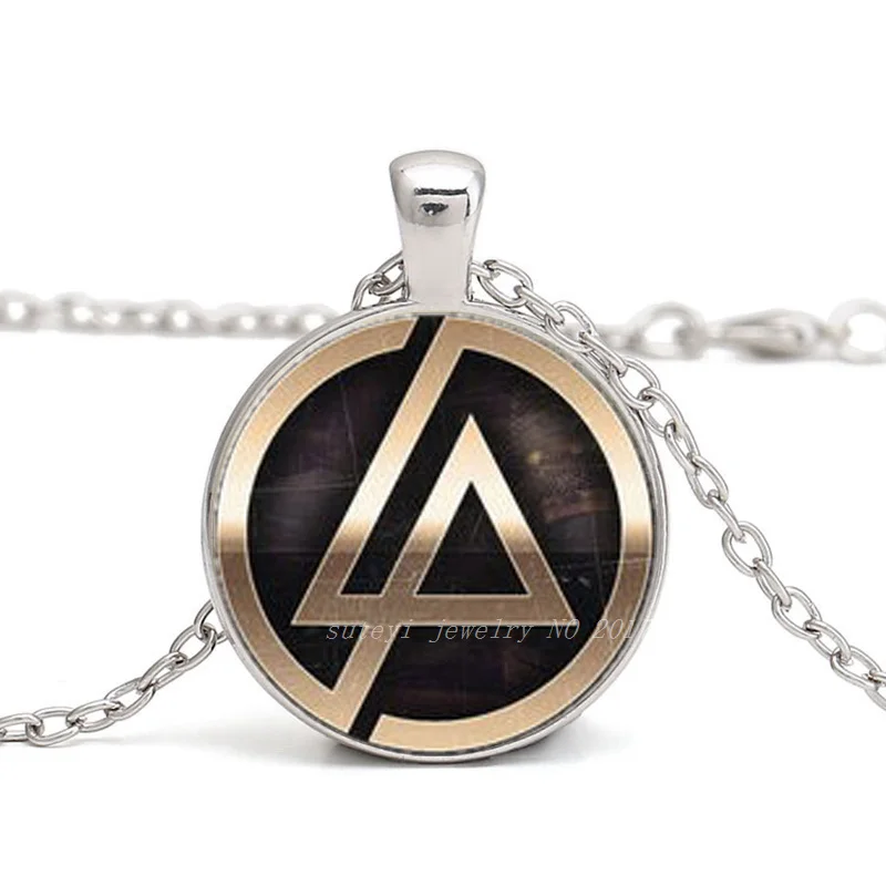 От 1 шт., модная подвеска с логотипом Linkin Park, Ювелирное стекло Linkin Park, купольная подвеска, аксессуары для женской одежды - Окраска металла: silver2