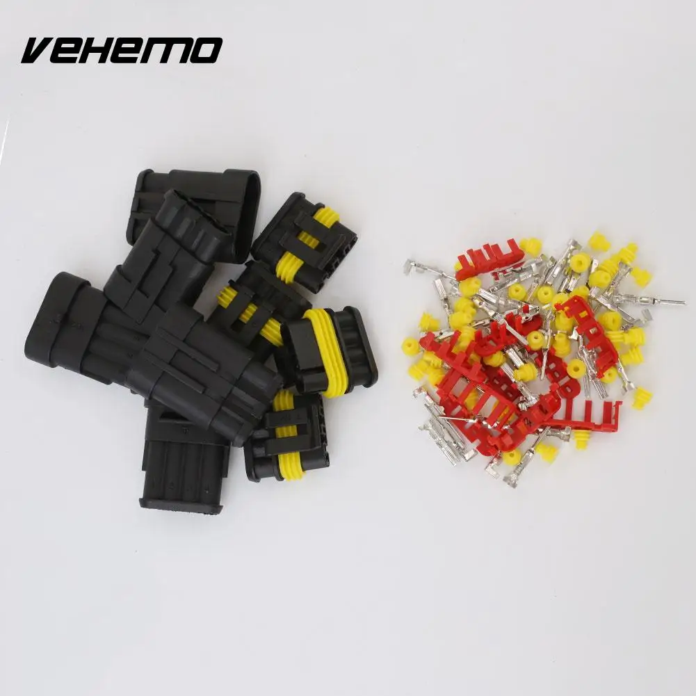 Vehemo 15PCS Waterproof Multicolor Plug Adapter HID Socket Automobile Harness New Connector |