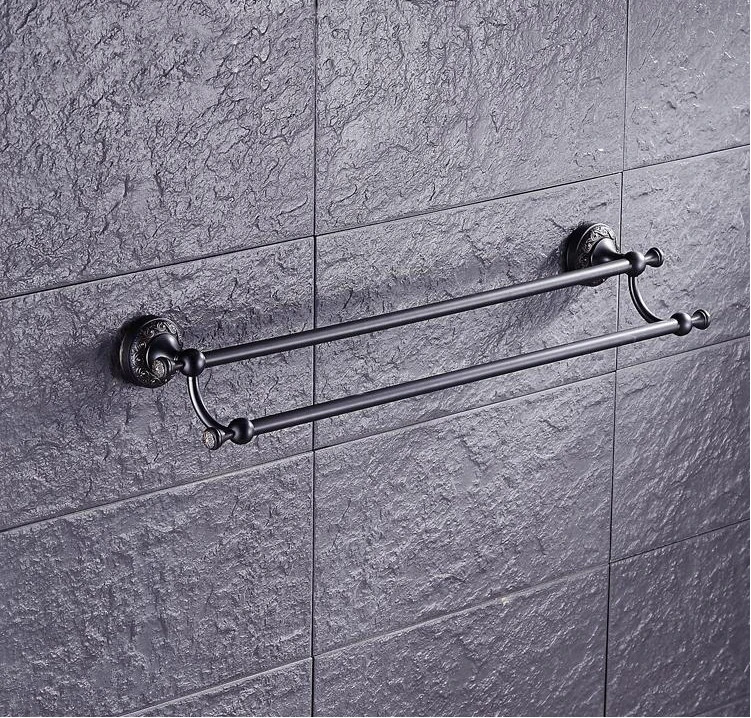 Латунный настенный держатель полки для полотенец бронзовые полотенца ванной